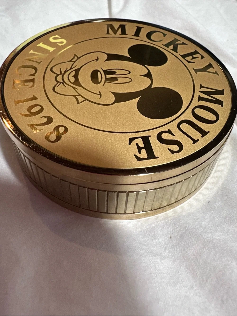 Disney Gold Mickey Mouse Wall Clock